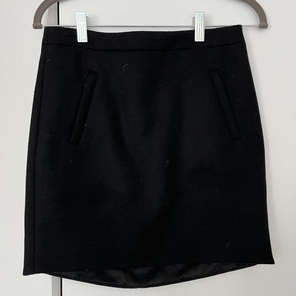 Jcrew 100% Wool Mini Skirt